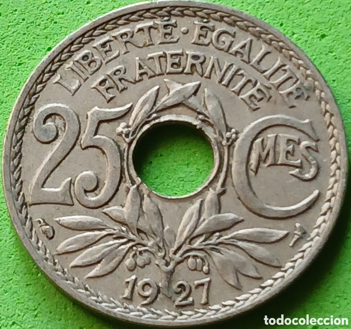 Monedas antiguas de Europa: Francia 25 c&eacute;ntimos 1927 km#867a