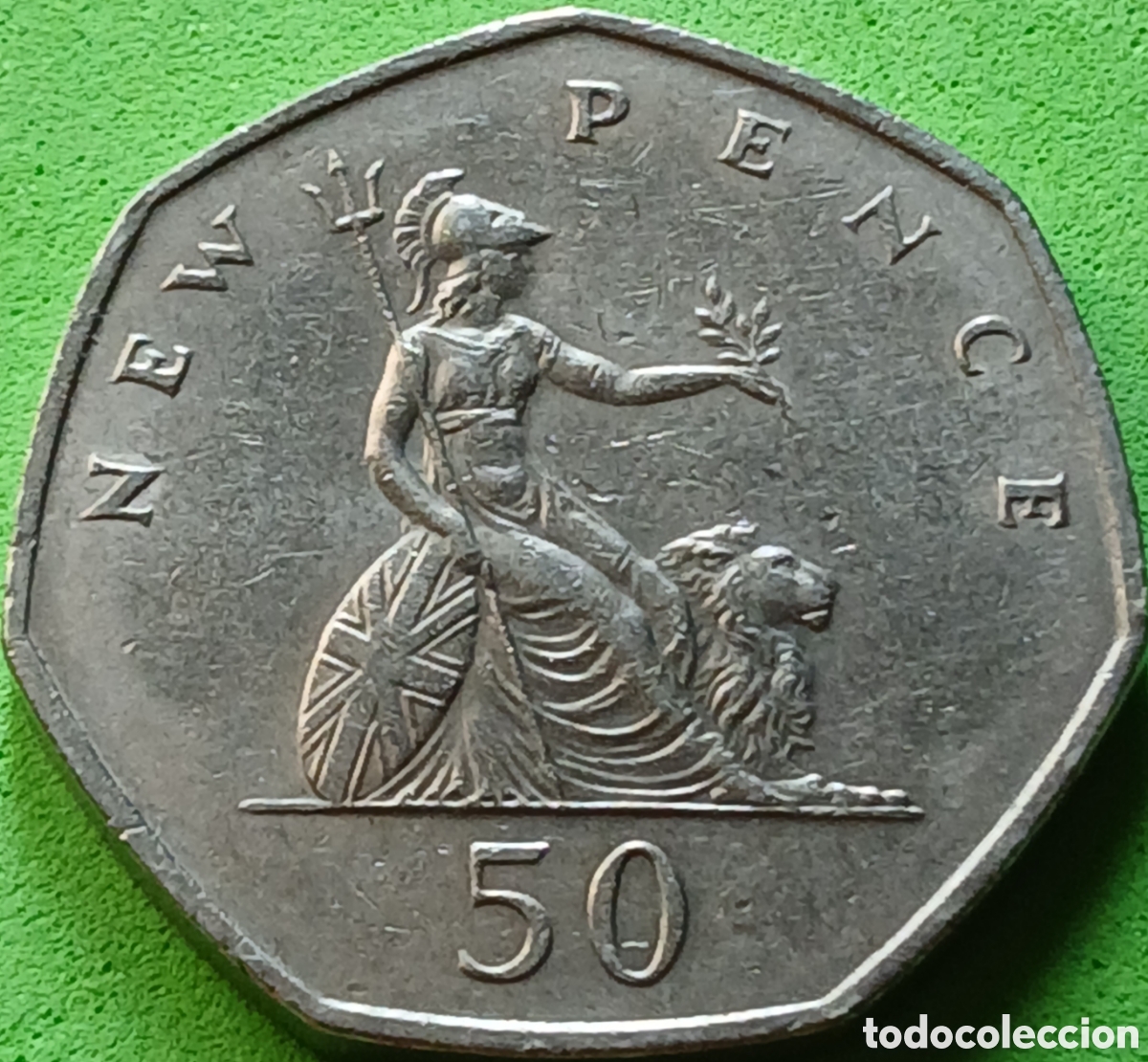 Monedas antiguas de Europa: Reino Unido 50 new pence 1969 km#913