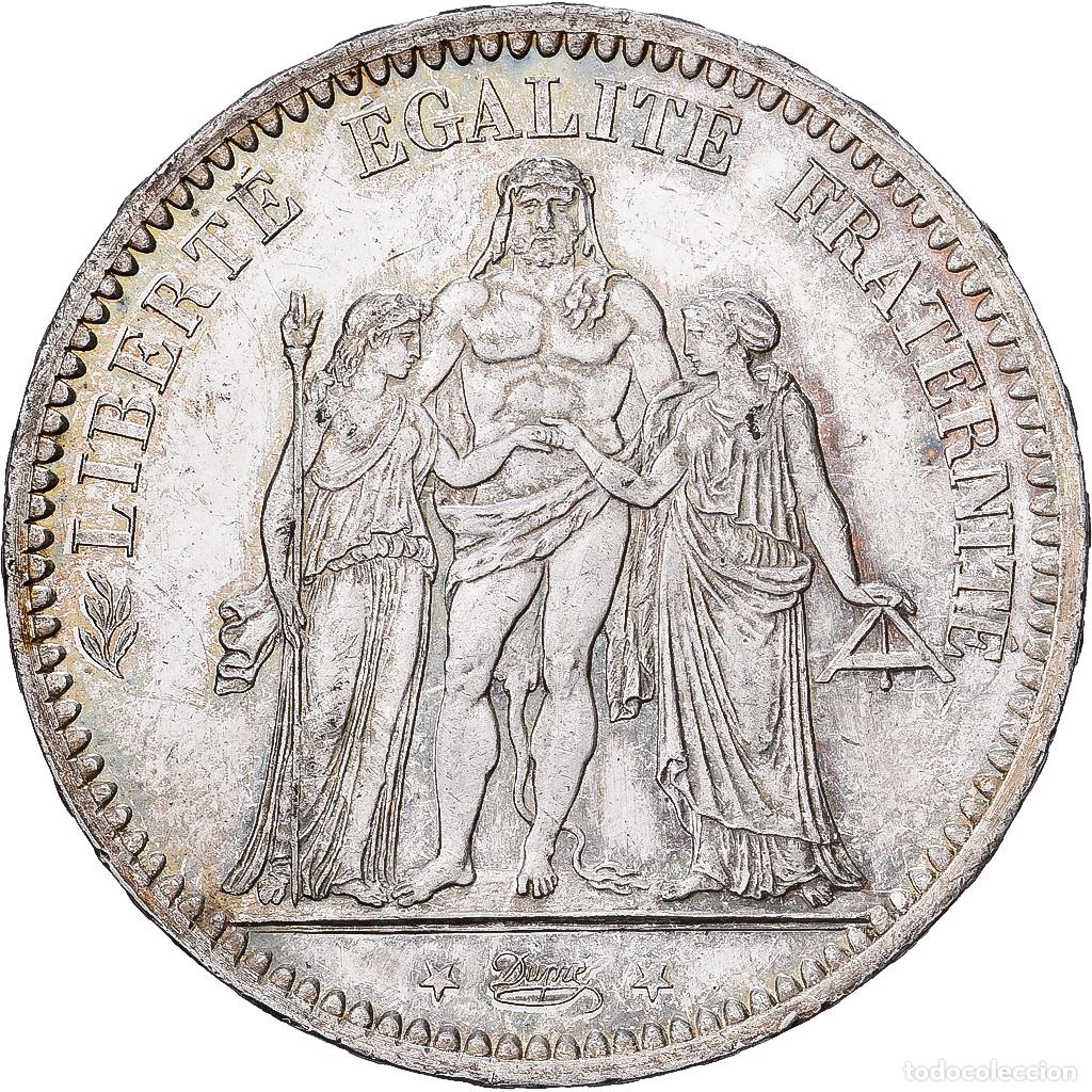 Monedas antiguas de Europa: [#1551241] Francia, 5 Francs, Hercule, 1873, Paris, Plata, EBC, Gadoury:745a, KM:820.1