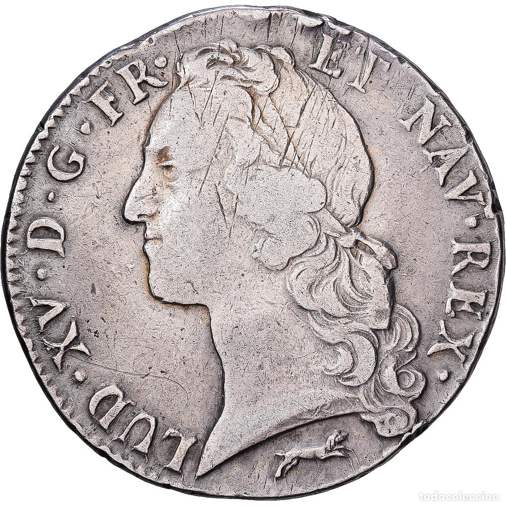 Monedas antiguas de Europa: [#1551038] Francia, Louis XV, &Eacute;cu au bandeau, 1761, Orl&eacute;ans, Plata, MBC, Gadoury:322