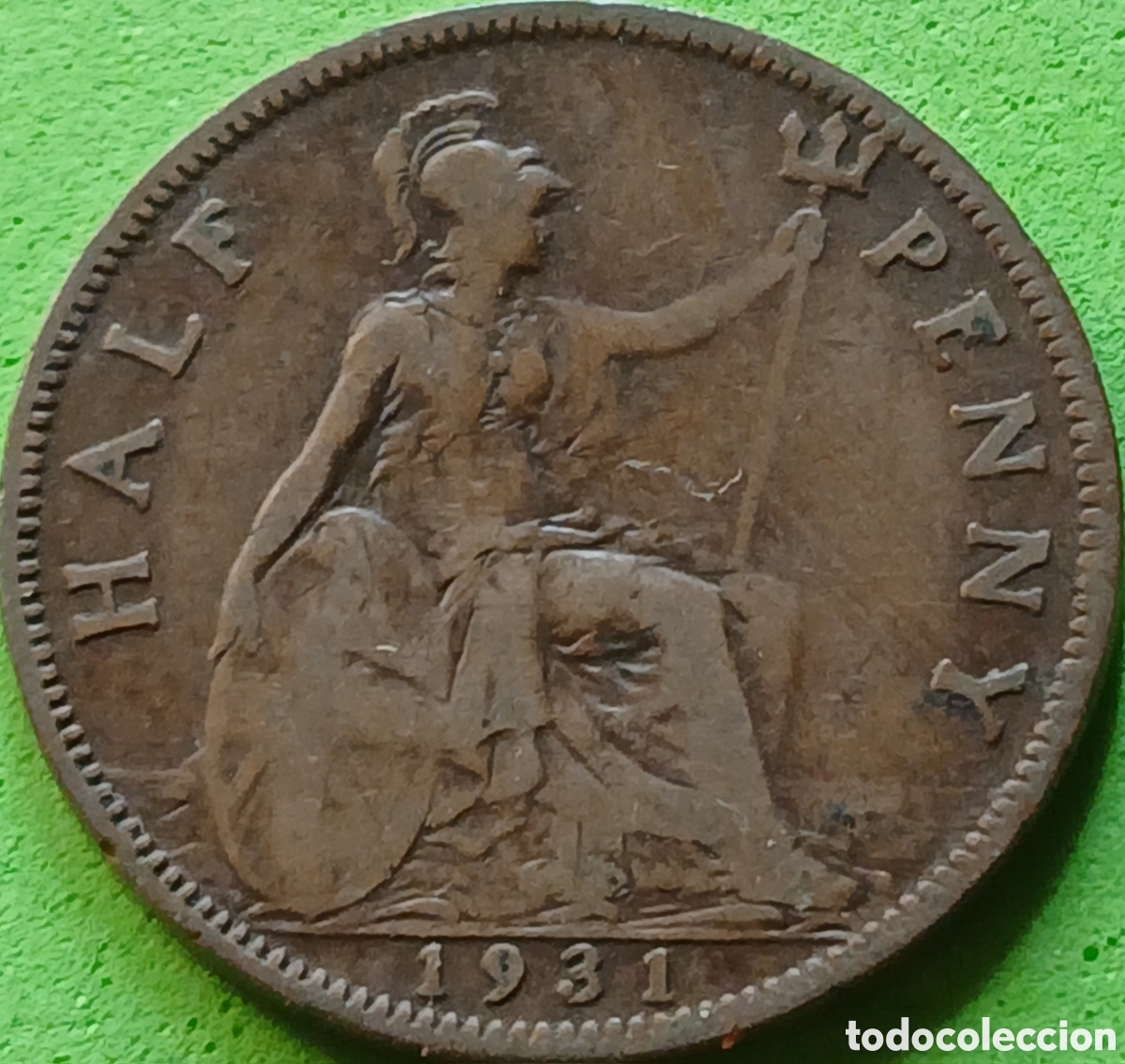 Monedas antiguas de Europa: Reino Unido half penny 1931 km#837