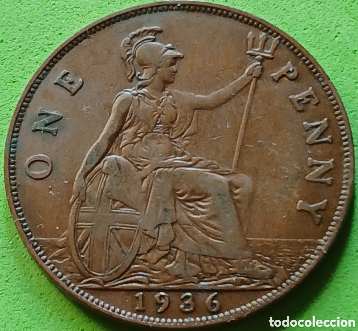 Alte M&uuml;nzen aus Europa: Reino Unido one penny 1936 km#838