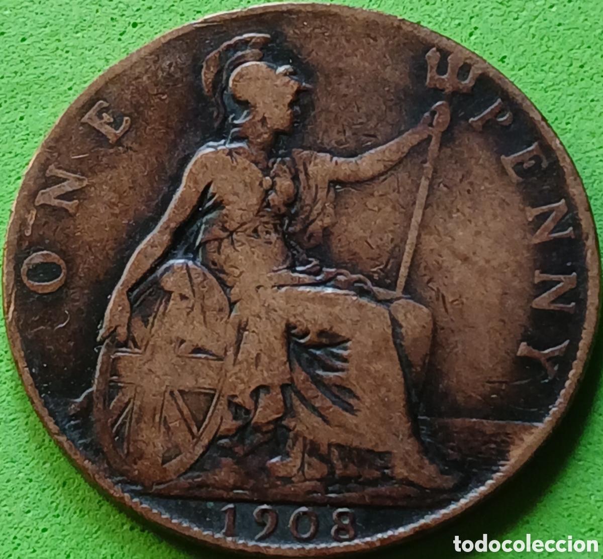 Alte M&uuml;nzen aus Europa: Reino Unido one penny 1908 km#794