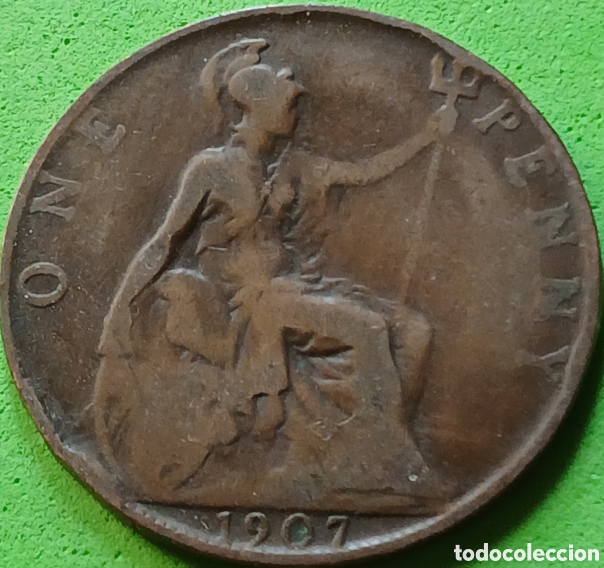 Alte M&uuml;nzen aus Europa: Reino Unido one penny 1907 km#794