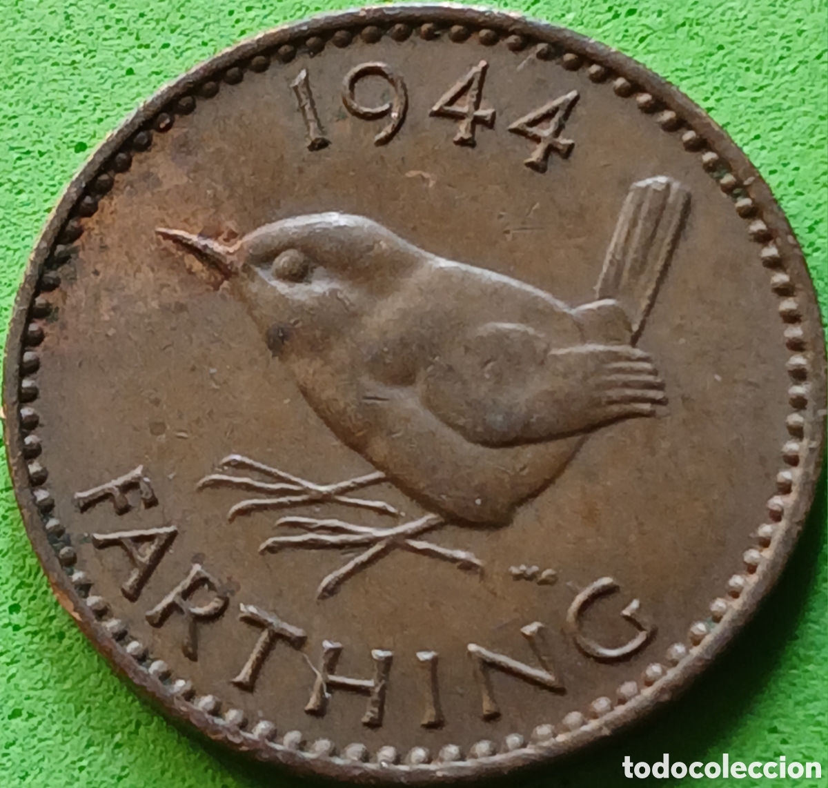 Alte M&uuml;nzen aus Europa: Reino Unido farthing 1944 km#843