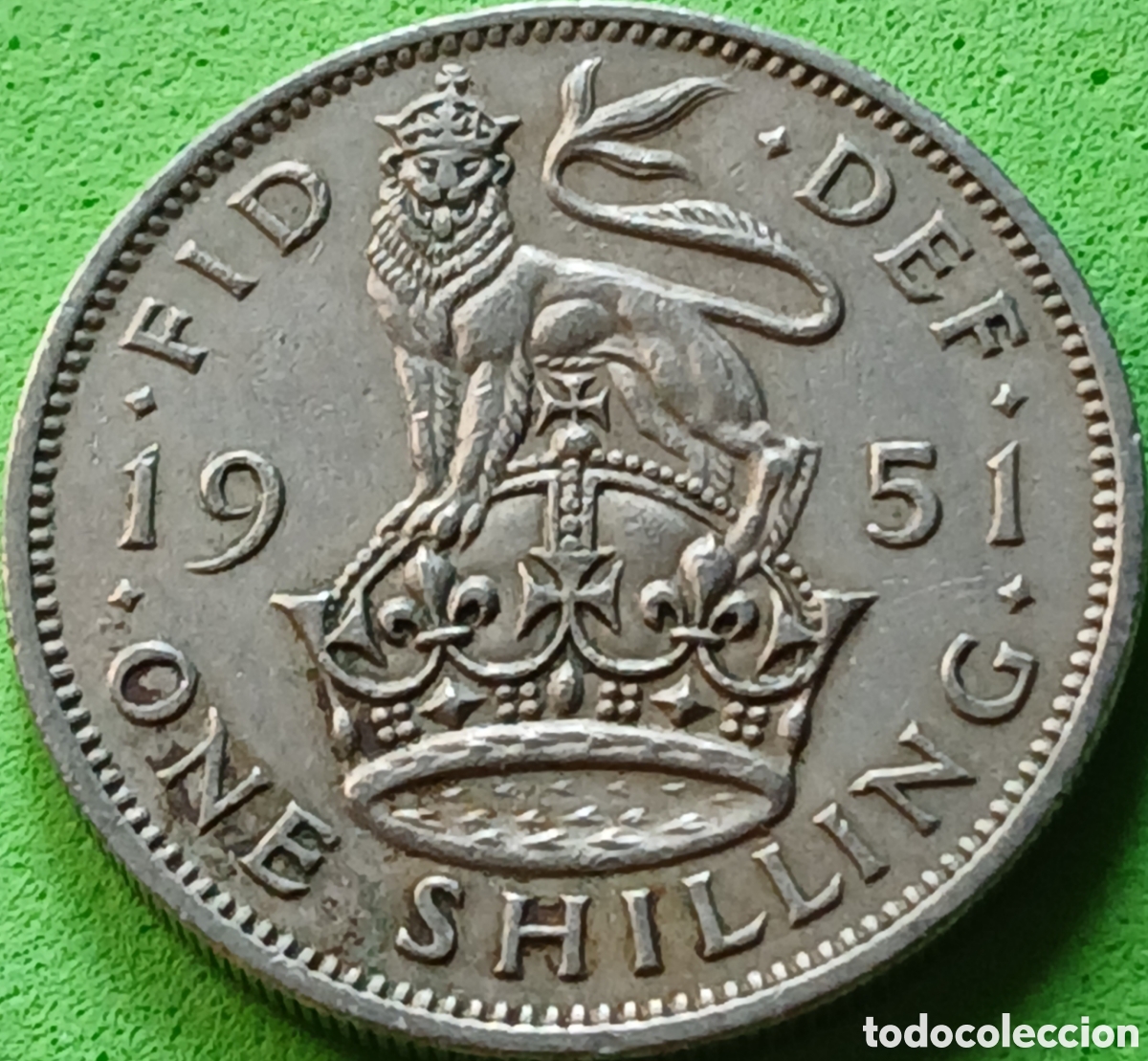 Alte M&uuml;nzen aus Europa: Reino Unido one shilling 1951 km#876