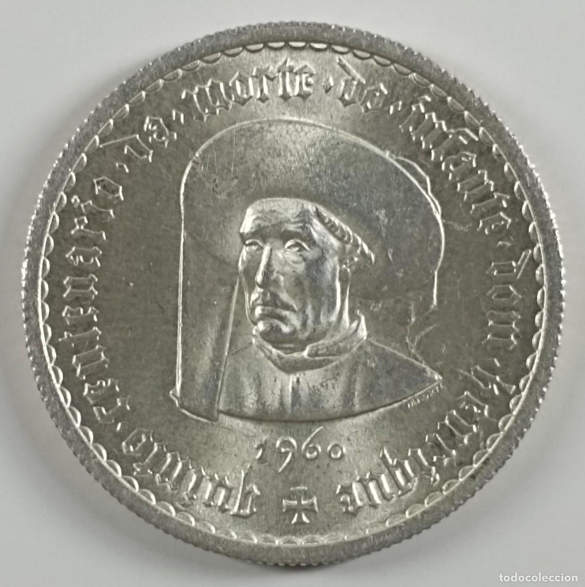 Monedas antiguas de Europa: Moneda de Portugal 5 escudos 1960 de plata