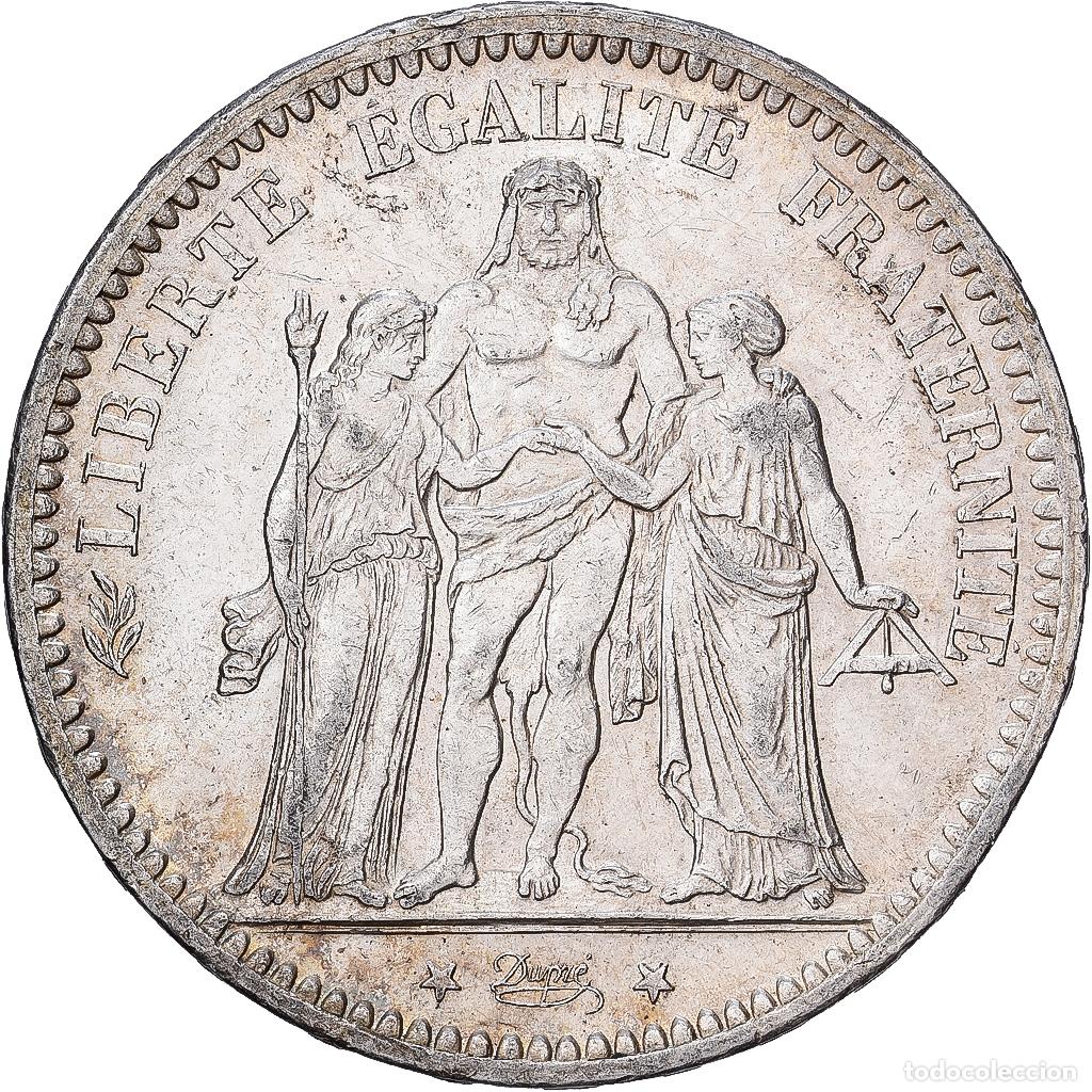 Monedas antiguas de Europa: [#1551239] Francia, 5 Francs, Hercule, 1873, Paris, Plata, EBC, Gadoury:745a, KM:820.1