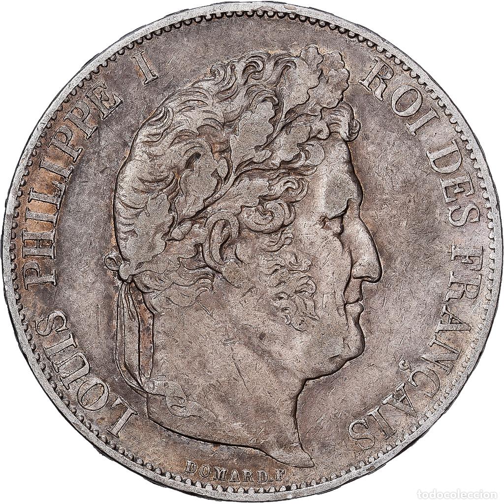 Monedas antiguas de Europa: [#1550966] Francia, Louis Philippe I, 5 Francs, 1847, Paris, Plata, MBC, Gadoury:678a