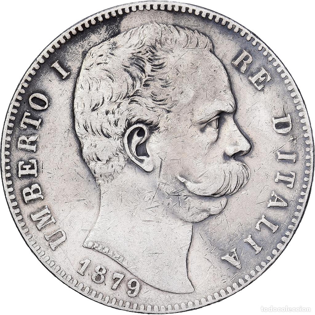 Monedas antiguas de Europa: [#1550954] Italia, Umberto I, 5 Lire, 1879, Rome, Plata, MBC, KM:20