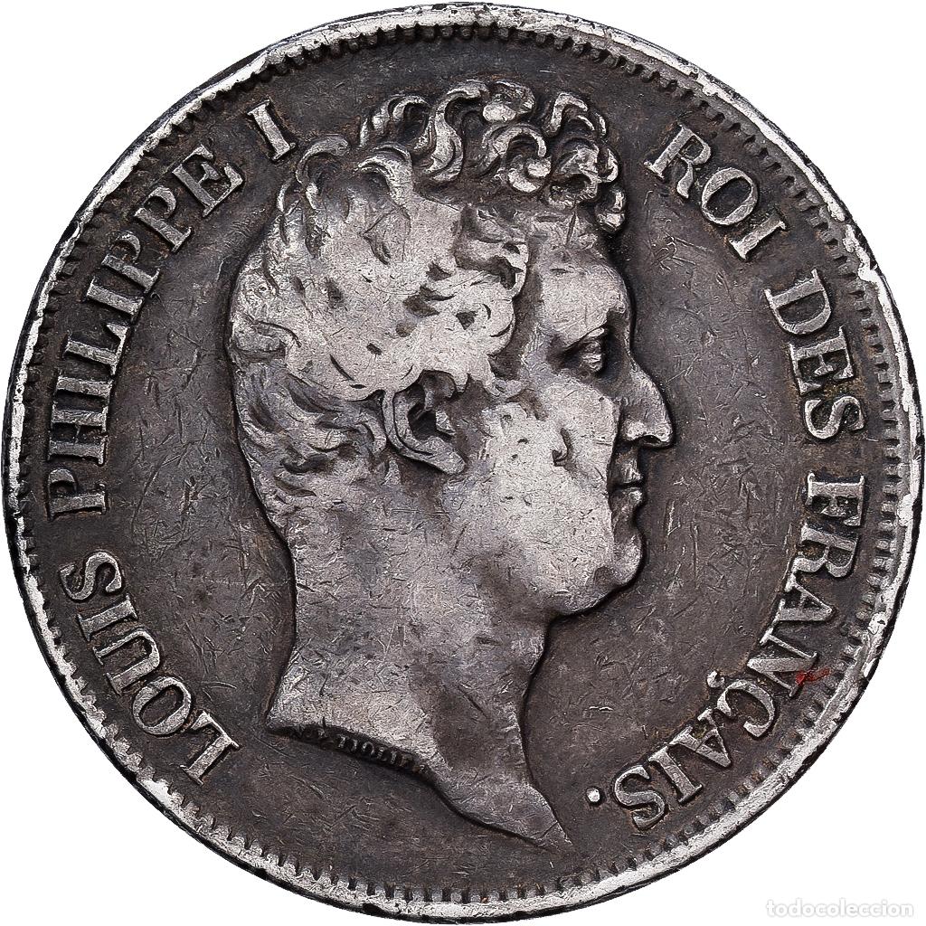 Monedas antiguas de Europa: [#1551272] Francia, Louis Philippe I, 5 Francs, 1831, Rouen, Plata, BC+, Gadoury:676