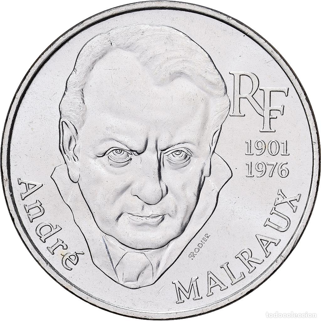 Monedas antiguas de Europa: [#1551185] Francia, 100 Francs, Andr&eacute; Malraux, 1997, Paris, Plata, EBC+, Gadoury:954
