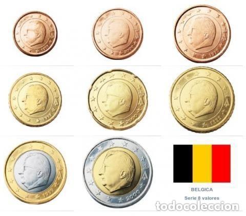 Monedas antiguas de Europa: Serie B&eacute;lgica 2008 (20 Euro cent a 2 Euro) SC