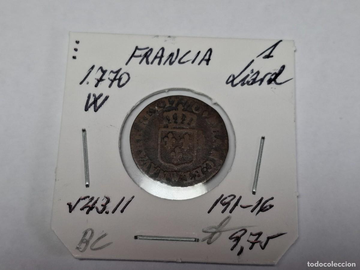 Monedas antiguas de Europa: 1 LIARD de 1779 W KM 543.11 FRANCIA en BC