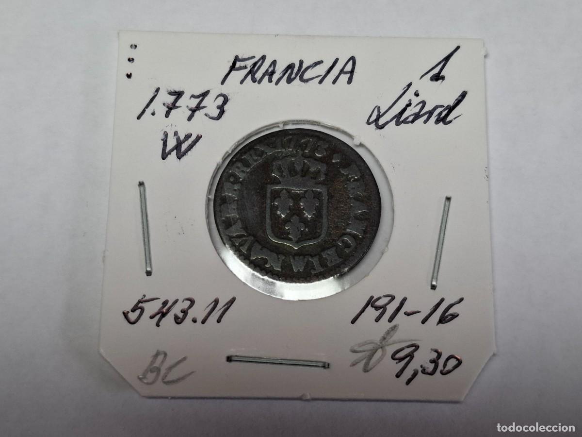 Monedas antiguas de Europa: 1 LIARD de 1773 W KM 543.11 FRANCIA en BC