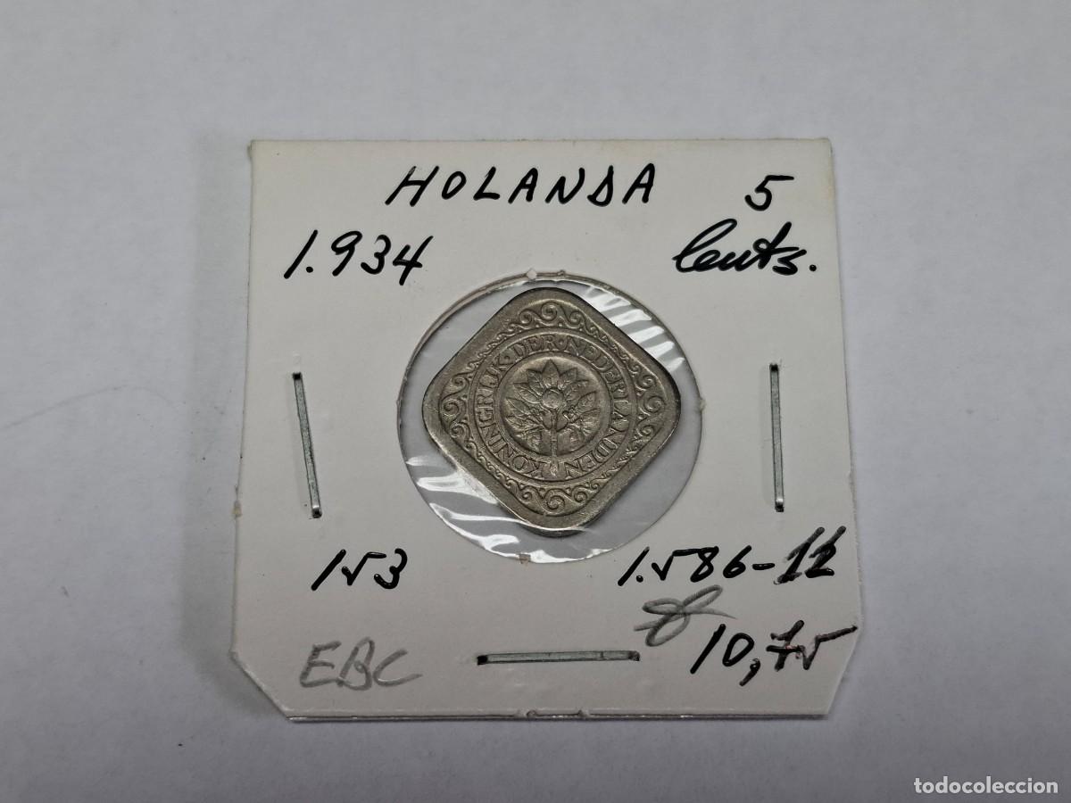 Monedas antiguas de Europa: 5 CENTS de 1934 KM 153 HOLANDA en EBC