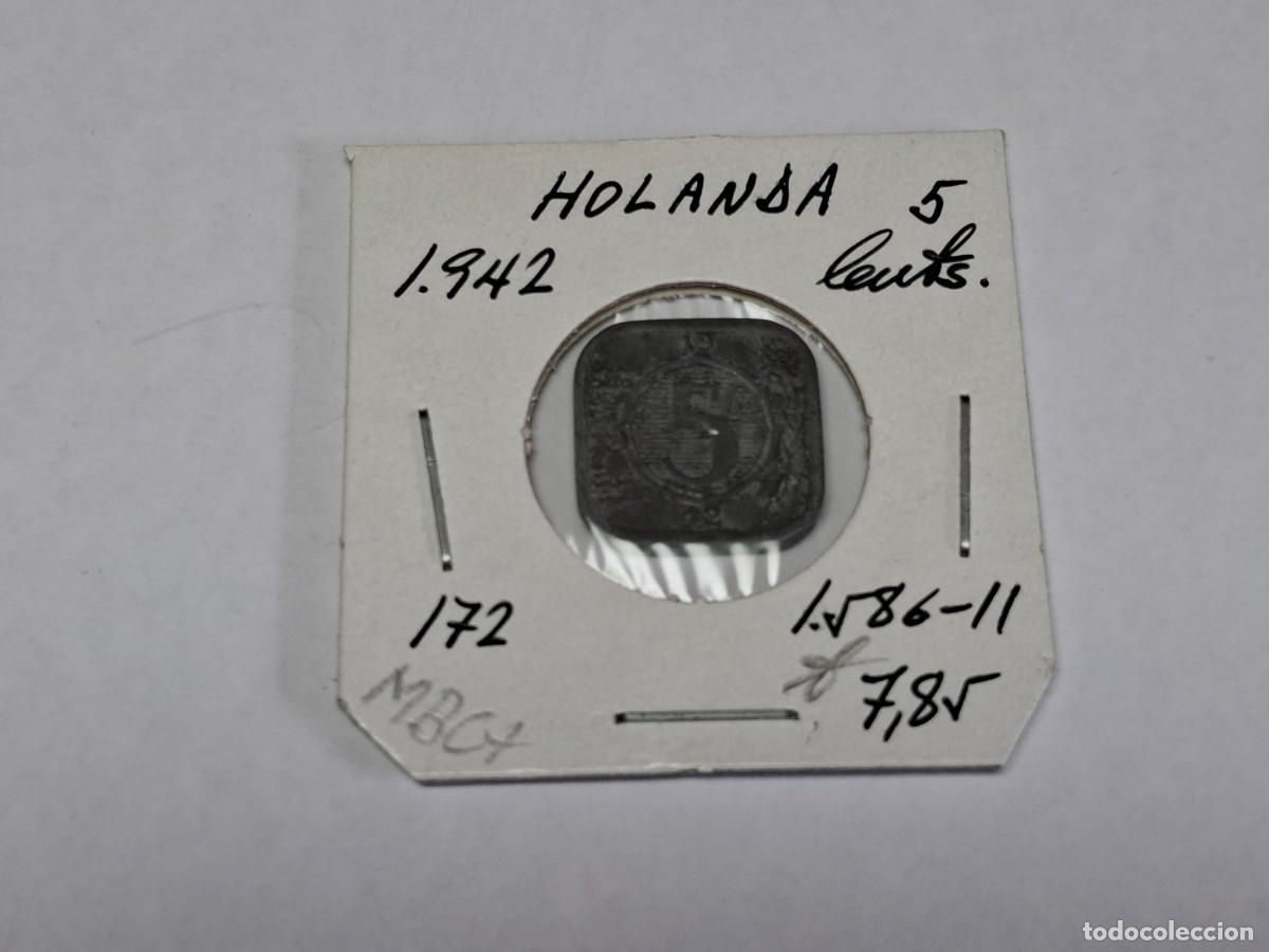 Monedas antiguas de Europa: 5 CENTS de 1942 KM 172 HOLANDA en MBC+