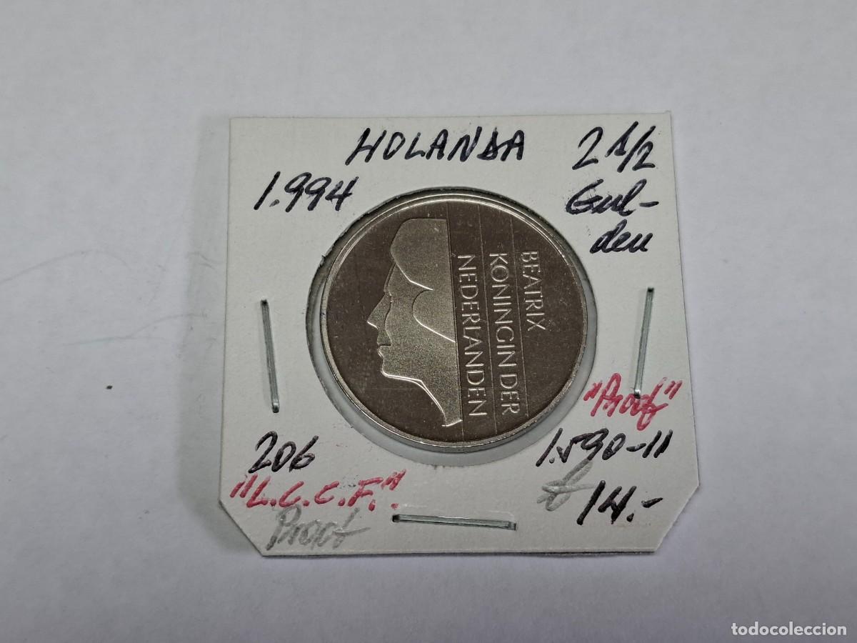Monedas antiguas de Europa: 2 1/2 GULDEN de 1994 KM 206 HOLANDA en PROOF