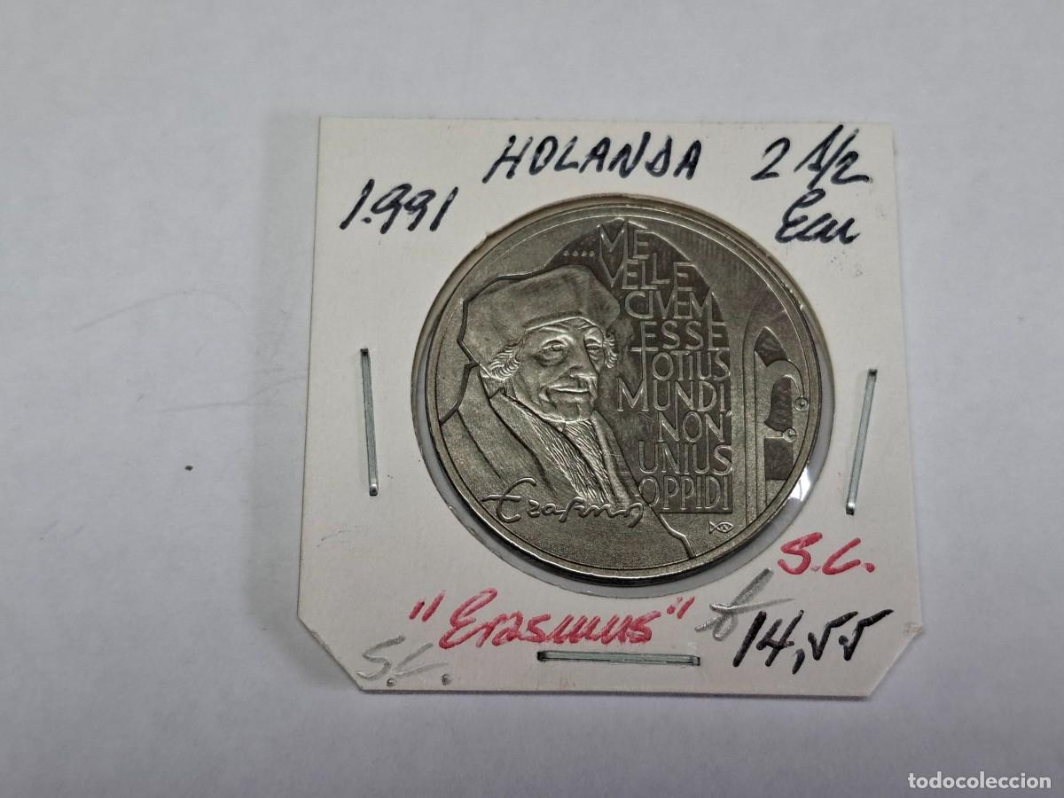 Monedas antiguas de Europa: 2 1/2 ECU de 1991 HOLANDA en SIN CIRCULAR