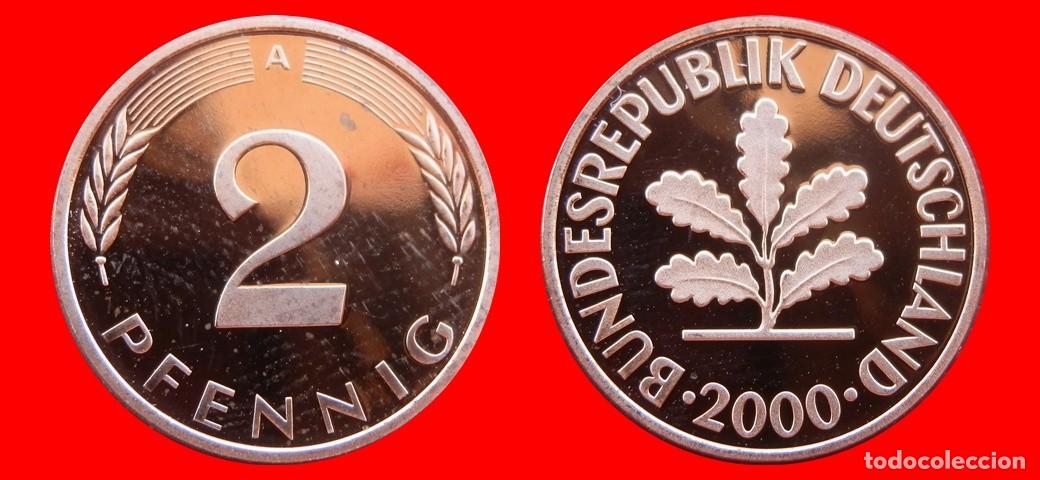 Monedas antiguas de Europa: 2 PFENNIG 2000-A PROOF BRD ALEMANIA-150710