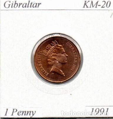 Monnaies anciennes de Europe: GIBRALTAR 1991, 1 PENNY, KM-20, SC-UNC;