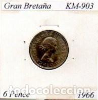 Monedas antiguas de Europa: GRAN BRETA&Ntilde;A 1966, 6 PENCE, KM-903, SC