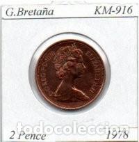 Monedas antiguas de Europa: GRAN BRETA&Ntilde;A 1978, 2 PENCE, KM-916, SC