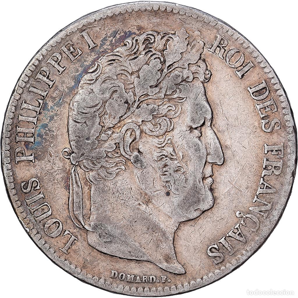 Monedas antiguas de Europa: [#1550959] Francia, Louis Philippe I, 5 Francs, 1840, Paris, Plata, BC+, Gadoury:678