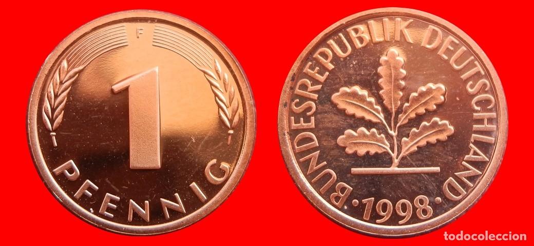 Monedas antiguas de Europa: 1 PFENNIG 1998-F PROOF BRD ALEMANIA-150728
