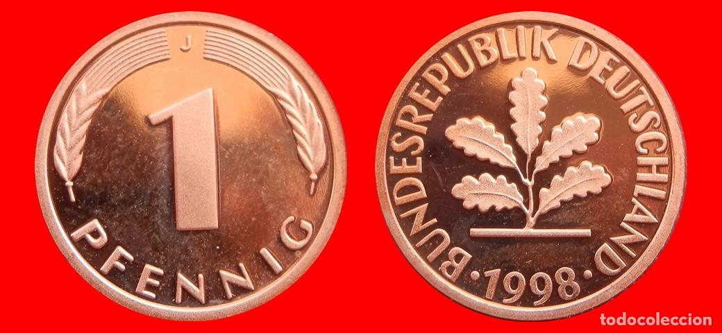 Monedas antiguas de Europa: 1 PFENNIG 1998-J PROOF BRD ALEMANIA-150730