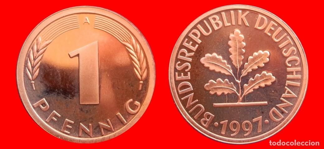 Monedas antiguas de Europa: 1 PFENNIG 1997-A PROOF BRD ALEMANIA-150732