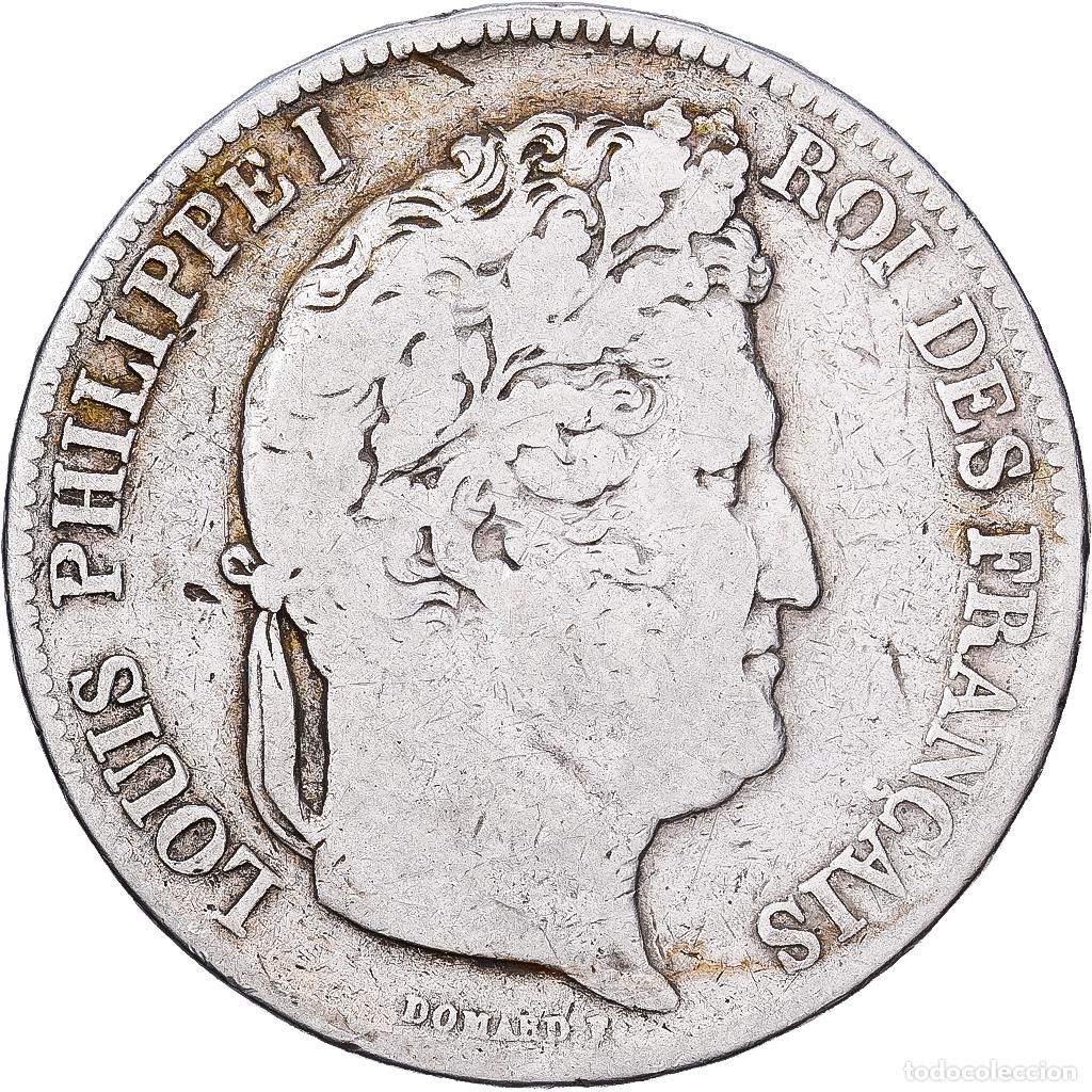 Monedas antiguas de Europa: [#1550970] Francia, Louis Philippe I, 5 Francs, 1832, Bordeaux, Plata, BC+, Gadoury:678