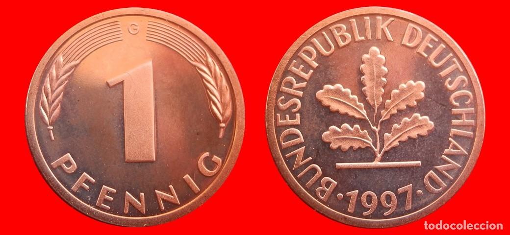 Monedas antiguas de Europa: 1 PFENNIG 1997-G PROOF BRD ALEMANIA-150734