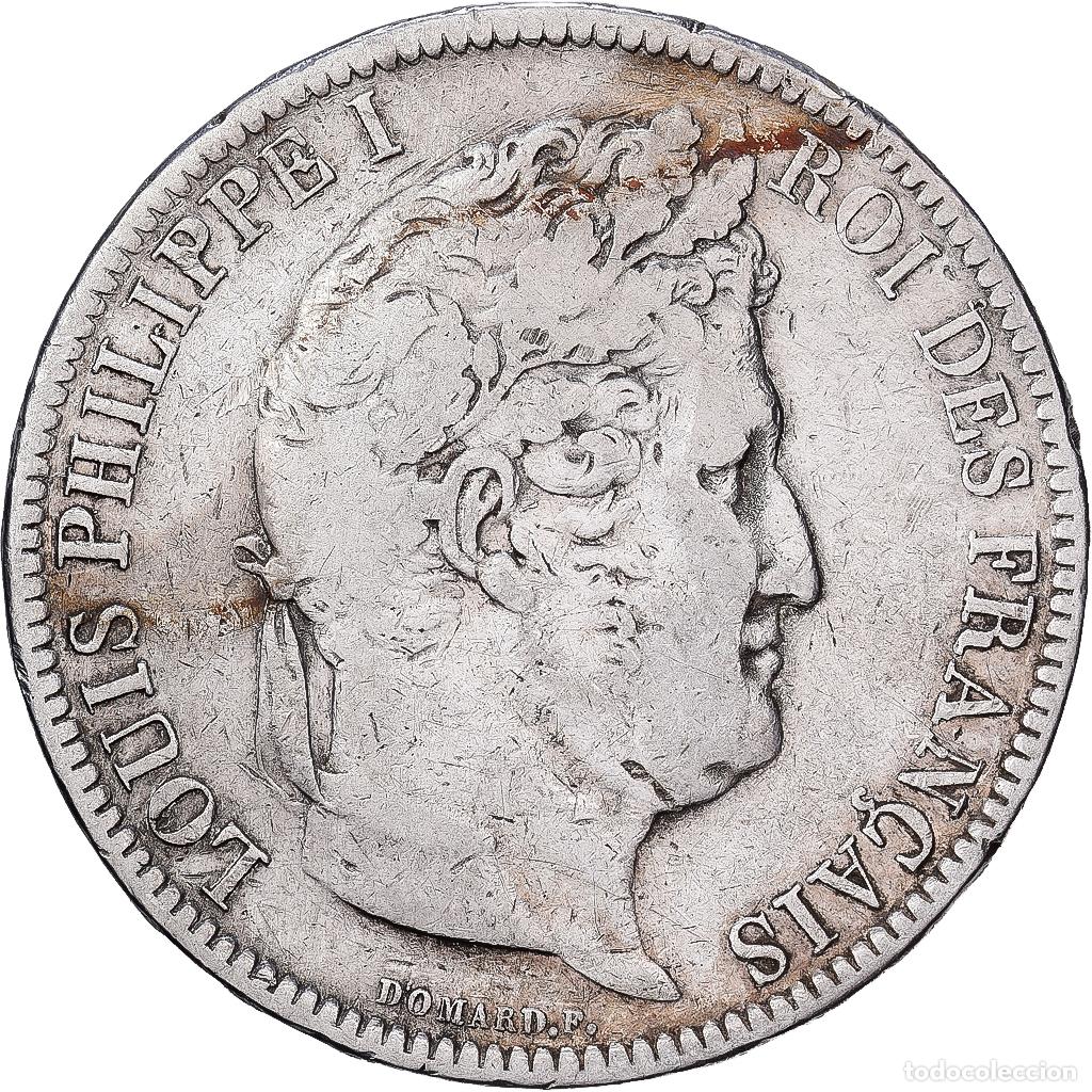 Monedas antiguas de Europa: [#1550971] Francia, Louis Philippe I, 5 Francs, 1831, Paris, Plata, BC+, Gadoury:676a