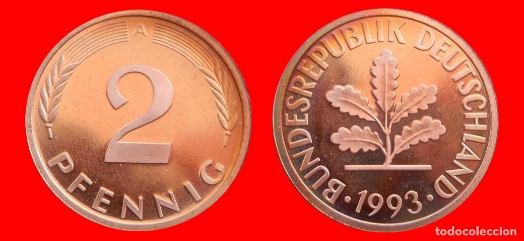 Monedas antiguas de Europa: 2 PFENNIG 1993-A PROOF BRD ALEMANIA-150737