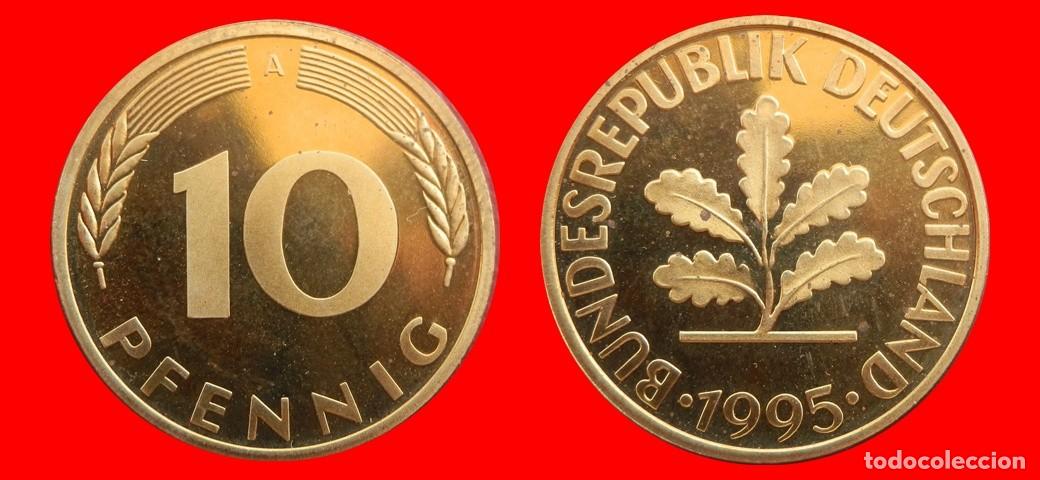 Monedas antiguas de Europa: 10 PFENNIG 1995-A PROOF BRD ALEMANIA-150741