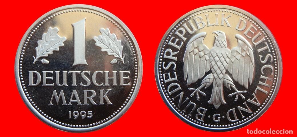 Monedas antiguas de Europa: 1 MARCO 1995-G PROOF BRD ALEMANIA-150743