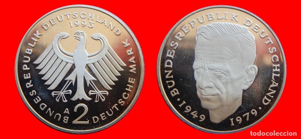 Monedas antiguas de Europa: 2 MARCOS 1993-A KURT SCHUMACHER PROOF BRD ALEMANIA-150746