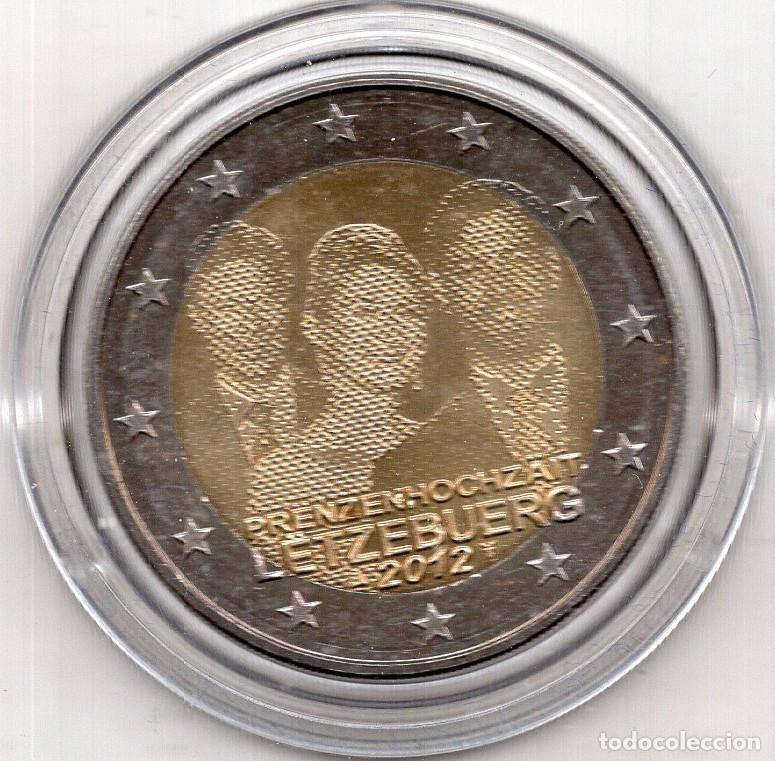 Monedas antiguas de Europa: LUXEMBURGO 2&euro; 2012 KM 120 BODA REAL