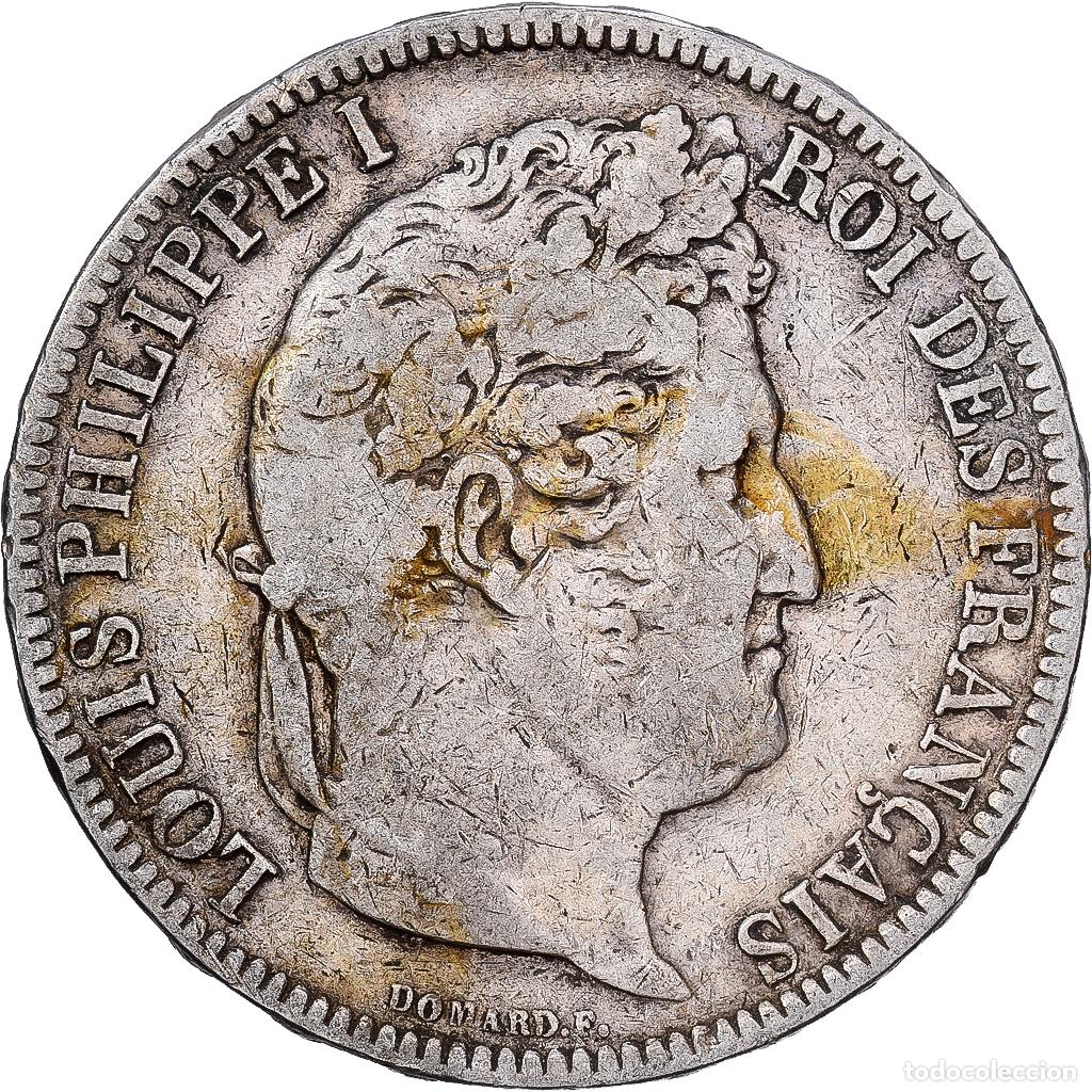 Monedas antiguas de Europa: [#1551234] Francia, Louis Philippe I, 5 Francs, 1831, Paris, Plata, BC+, Gadoury:677a
