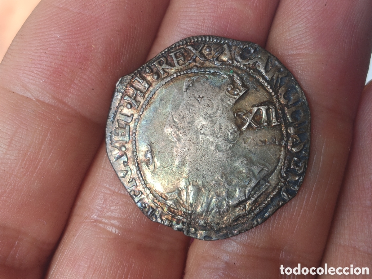 Monedas antiguas de Europa: REINO UNIDO. CARLOS I DE INGLATERRA. SHILLING DE PLATA. 1636 &ndash; 1638