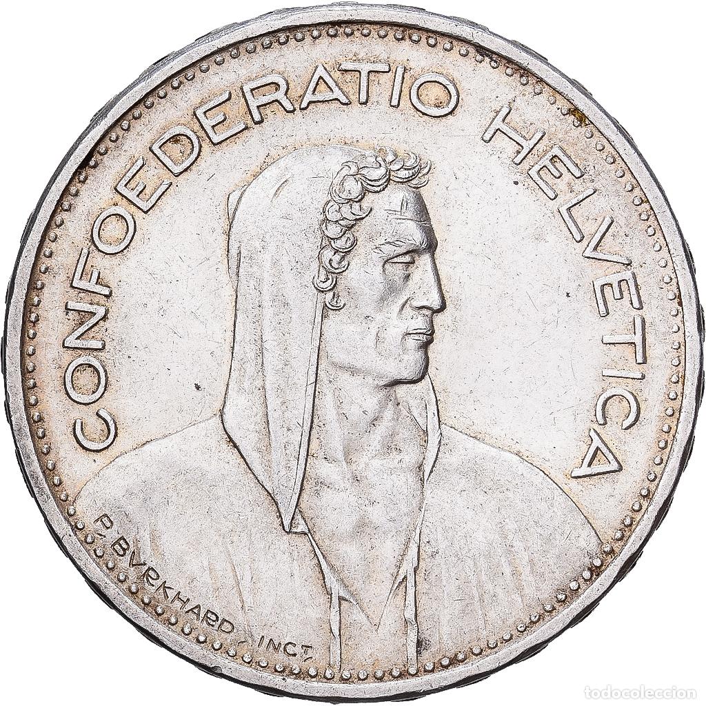 Monedas antiguas de Europa: [#1551194] Suiza, 5 Francs, 1940, Bern, Plata, MBC+, KM:40