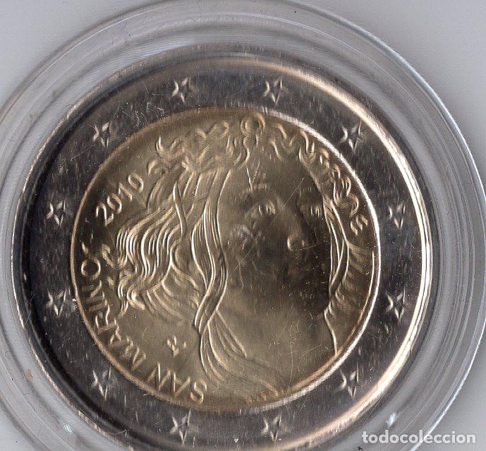 Monedas antiguas de Europa: SAN MARINO 2&euro; 2010 KM 494 BOTICELLI