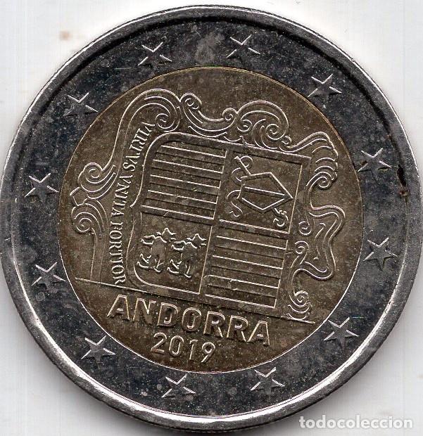 Moedas antigas da Europa: ANDORRA 2&euro; 2019 KM 527