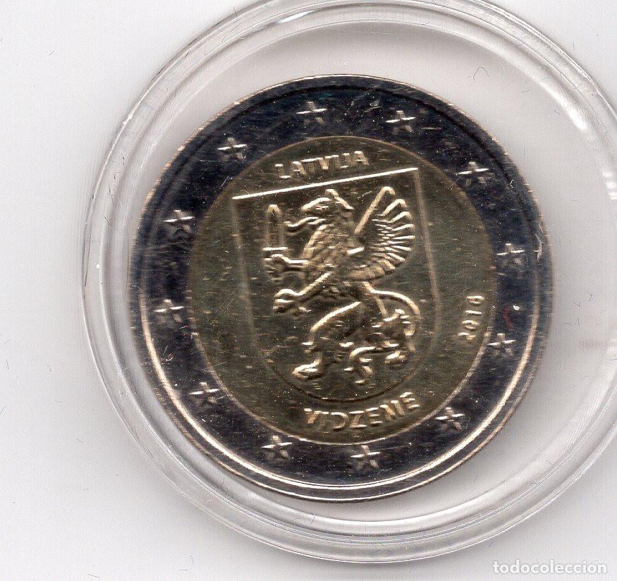Monedas antiguas de Europa: LETONIA 2&euro; 2016 VIDZEME
