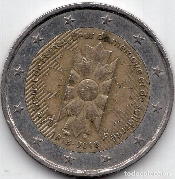Monedas antiguas de Europa: FRANCIA 2&euro; 2018 KM 2458 FIN DE LA I WWW