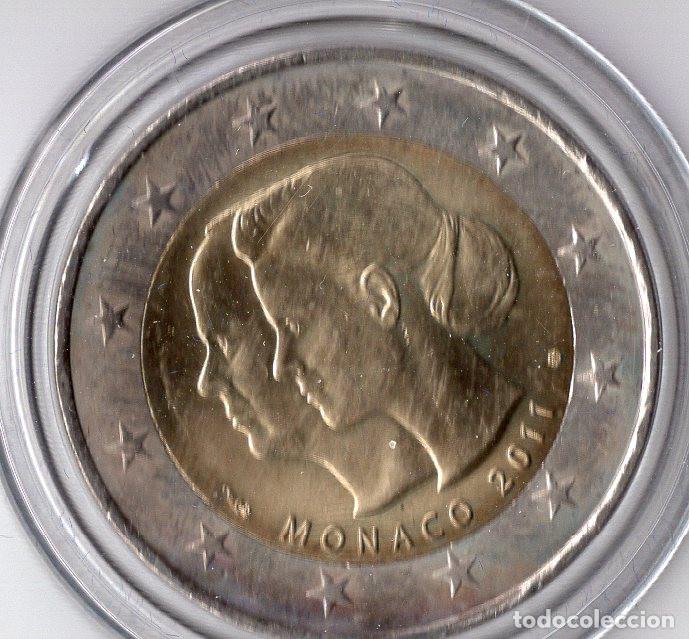 Monedas antiguas de Europa: MONACO 2&euro; 2011 KM 196 BODA ALBERTO-CHARLENE