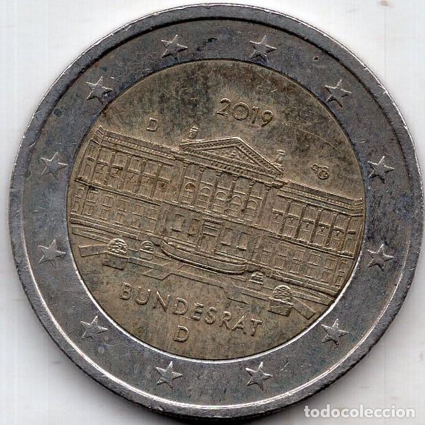 Monedas antiguas de Europa: ALEMANIA 2&euro; 2019 KM 377 NIEDERSACHSEN BUNDESRAT CECA D
