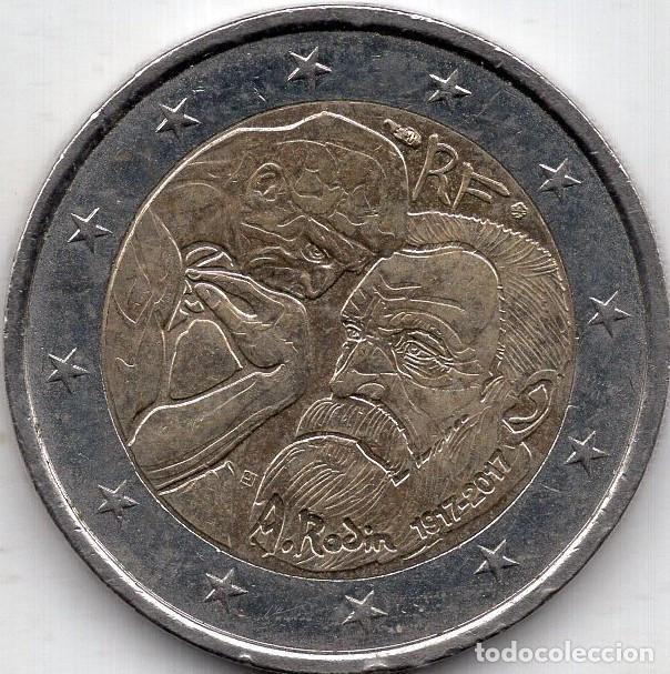 Monedas antiguas de Europa: FRANCIA 2&euro; 2017 KM 2362 ANIVERSARIO RODIN