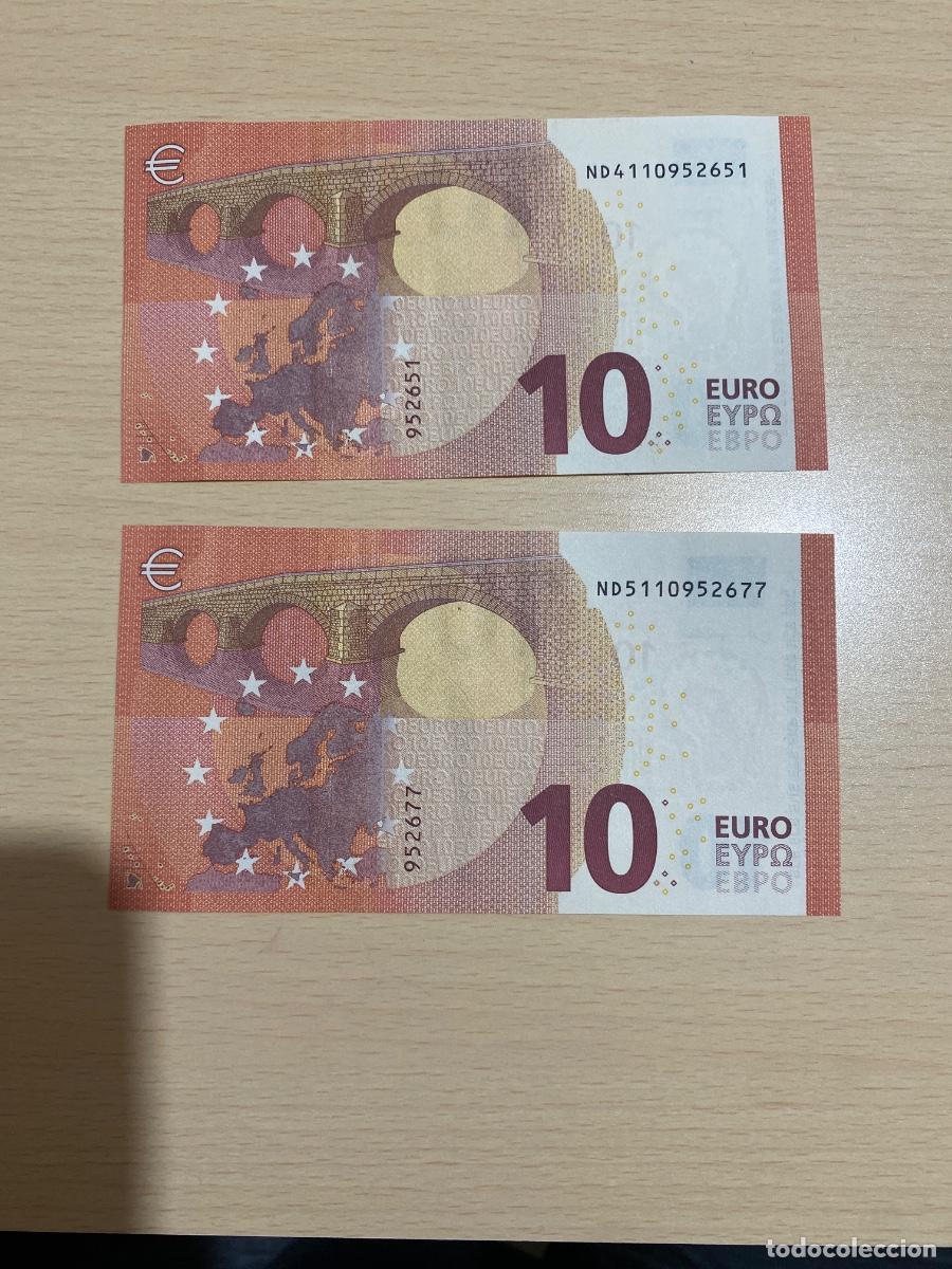 Monedas antiguas de Europa: Billete 10 euros impremta Austria 2014